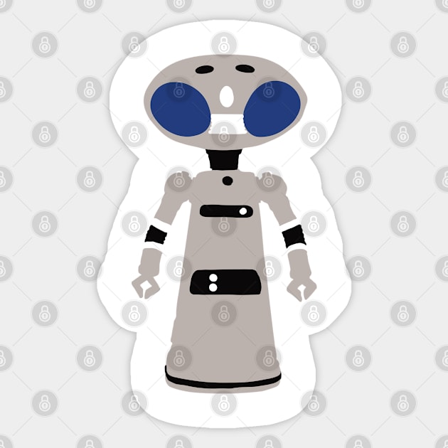 Rocky Robot Sticker by FutureSpaceDesigns